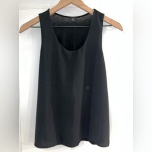 Ann Taylor Petite Black Sleeveless Women's Lined Top